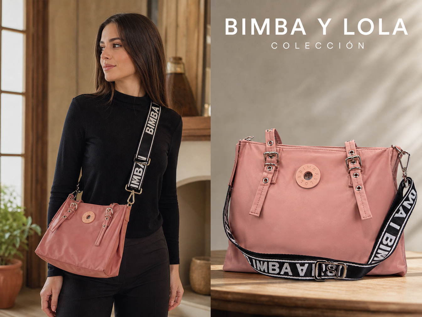 Bolso de dama Bimba rosa